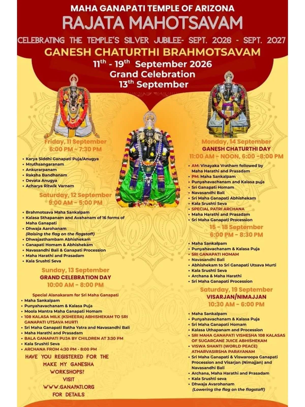 Ganesh chathurthi brahmotsavam