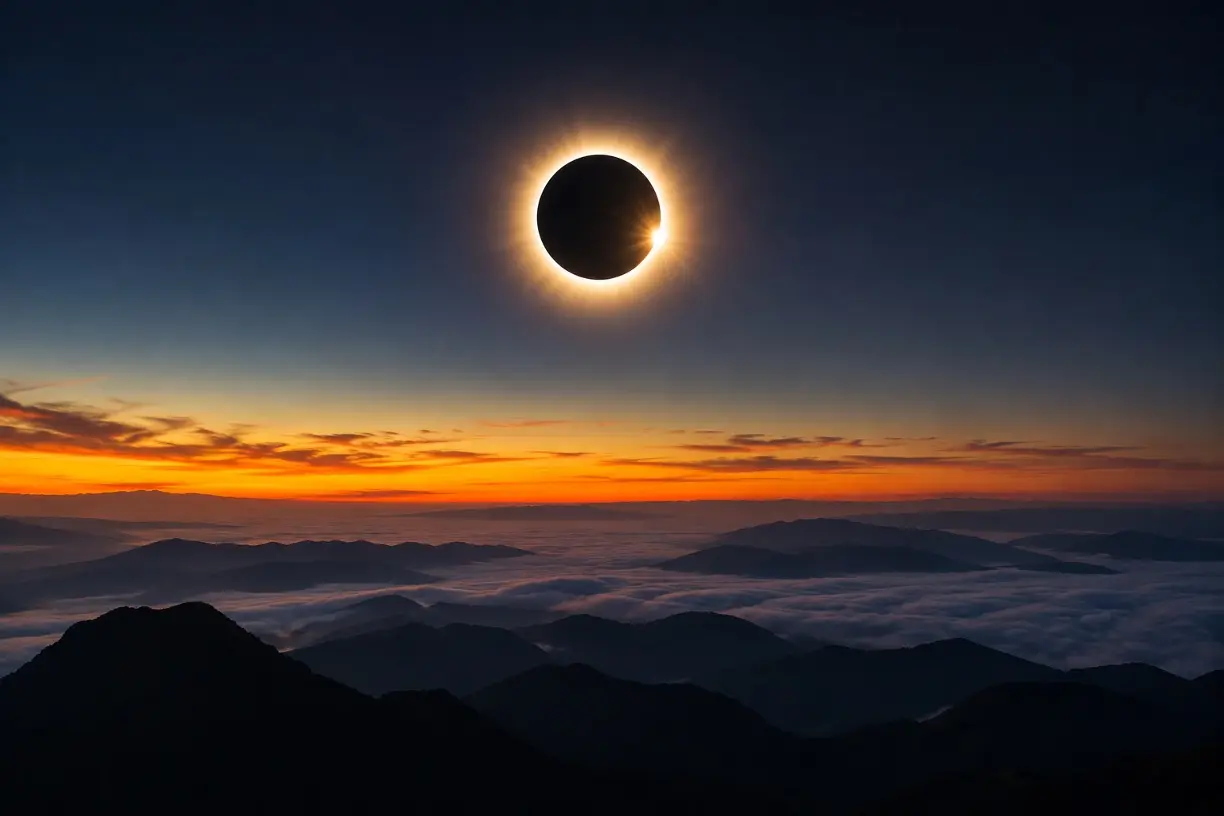 Solar Eclipse - AI Generated
