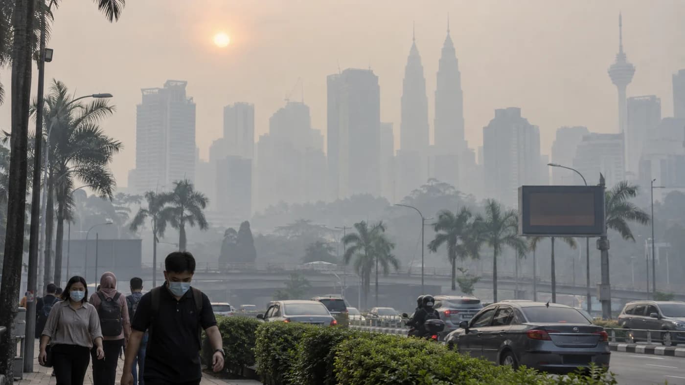 Haze worsens in Malaysia as 40 areas report unhealthy air quality, including seven in Johor